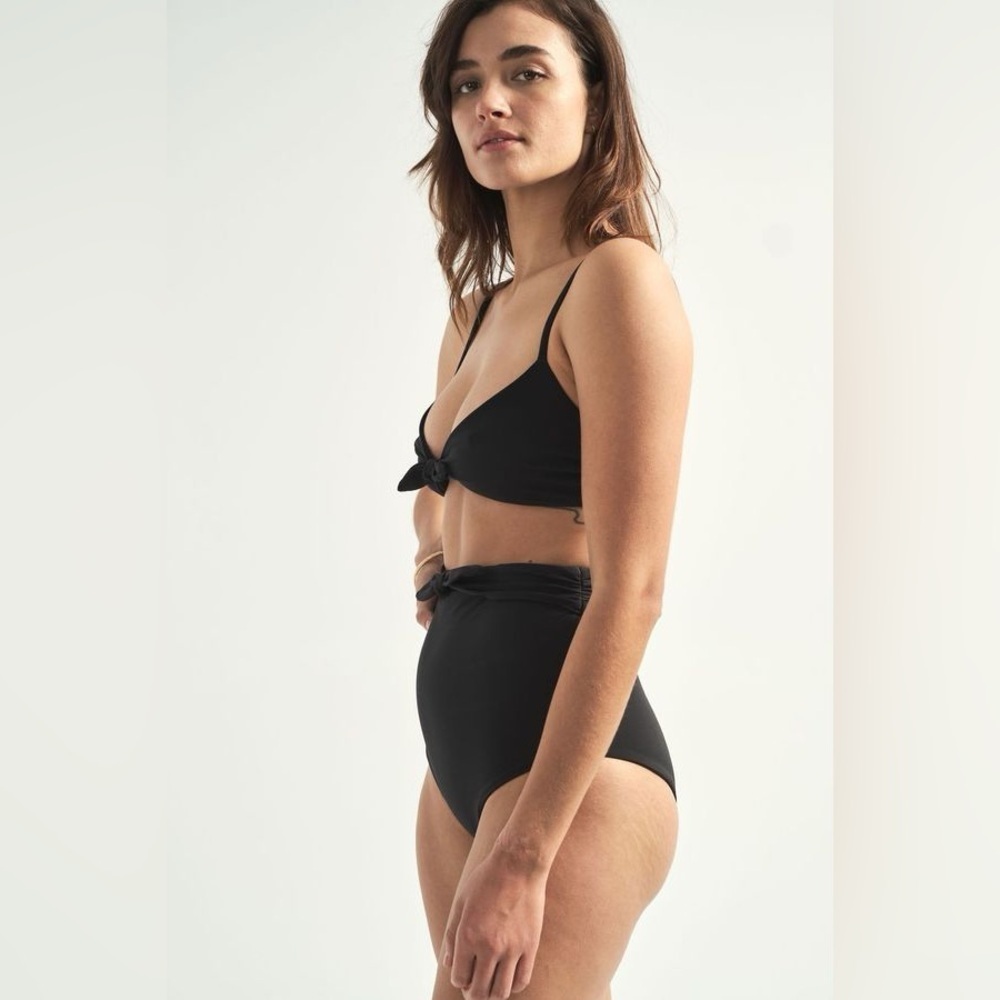MARA HOFFMAN JAY BIKINI BOTTOM BLACK
